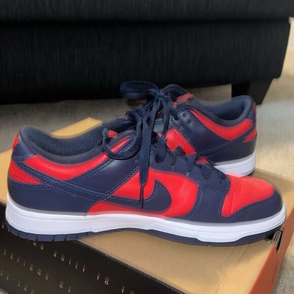 Nike Dunks Red Blue Sneakers - Picture 6 of 6